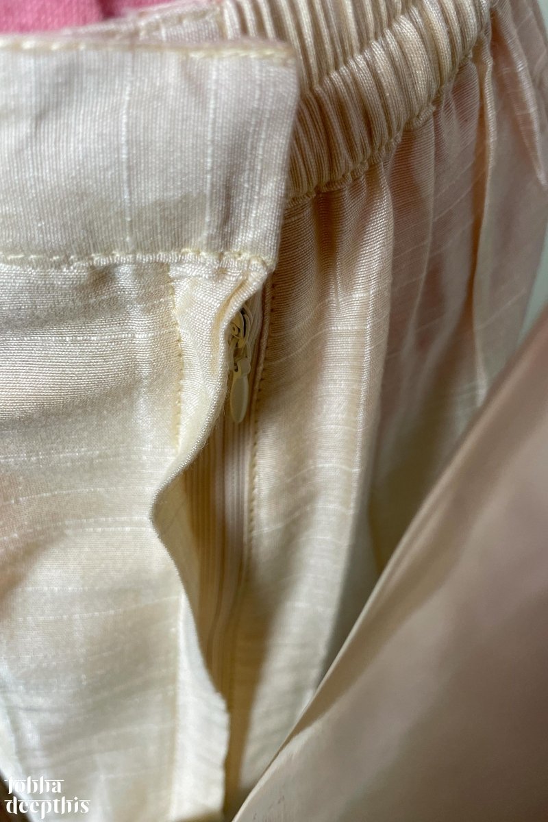 White Structured Satin Floaty Wide Leg Pants | PrettyLittleThing KSA