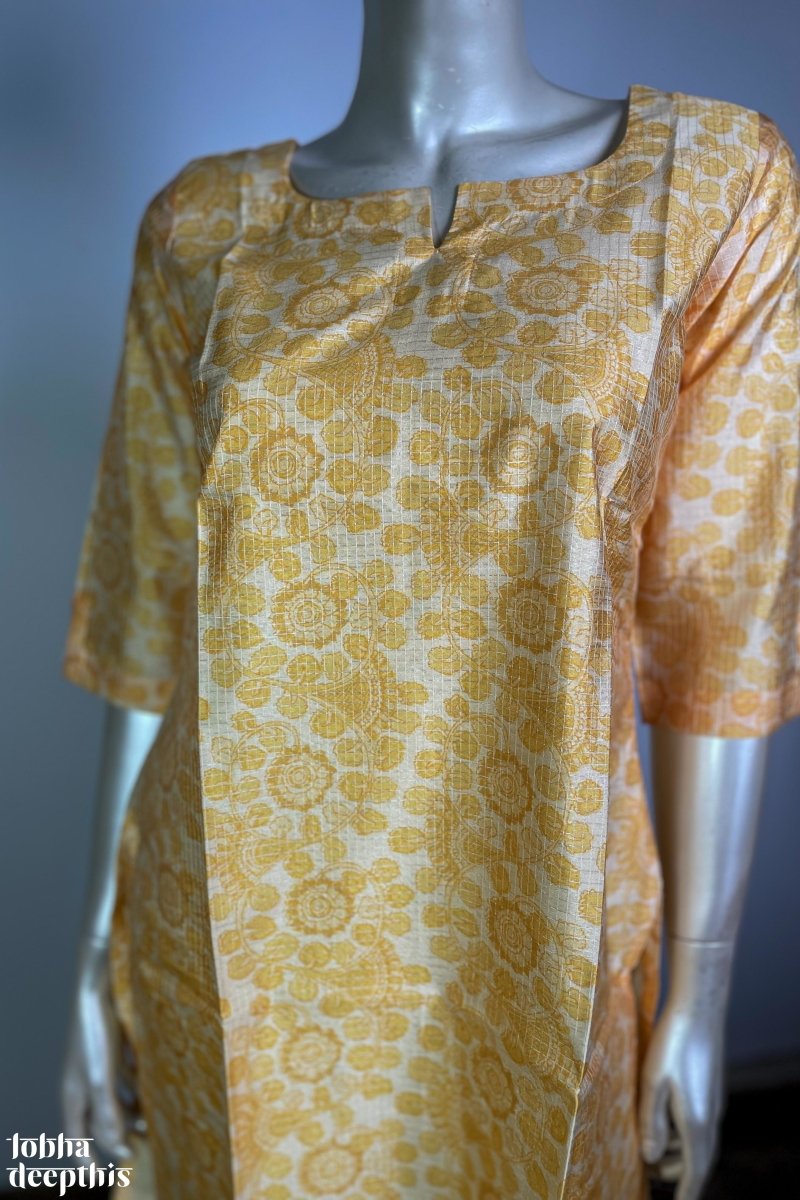 Semi Silk Kurtas Lobha Deepthis